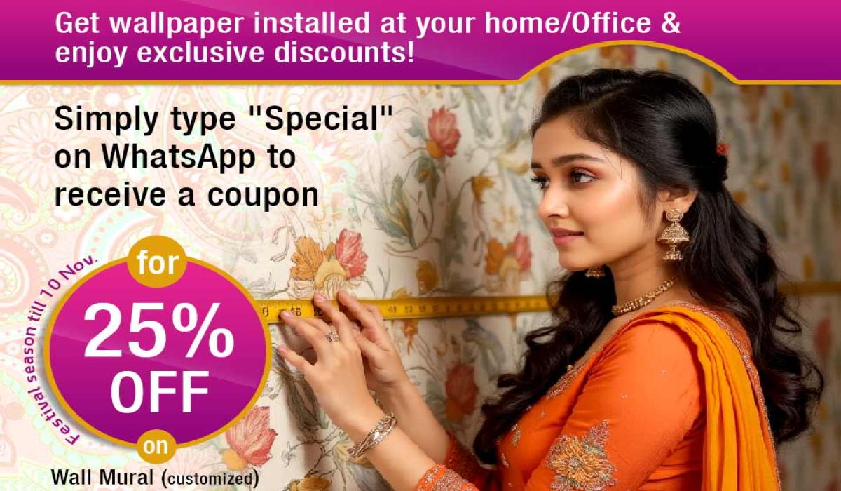 Transform Your Space with Custom Wallpaper – Now at Special Discounts!