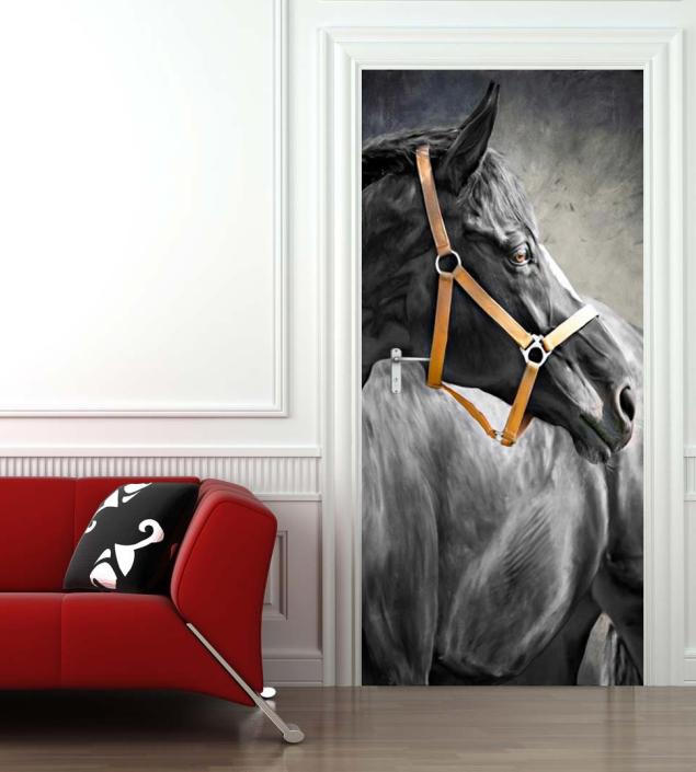 Horse Door Mural