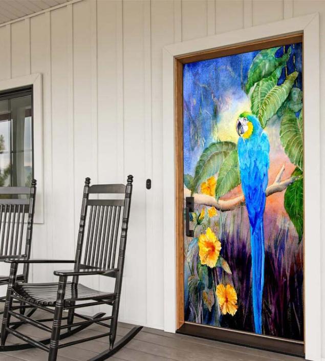 Parrot Door Mural