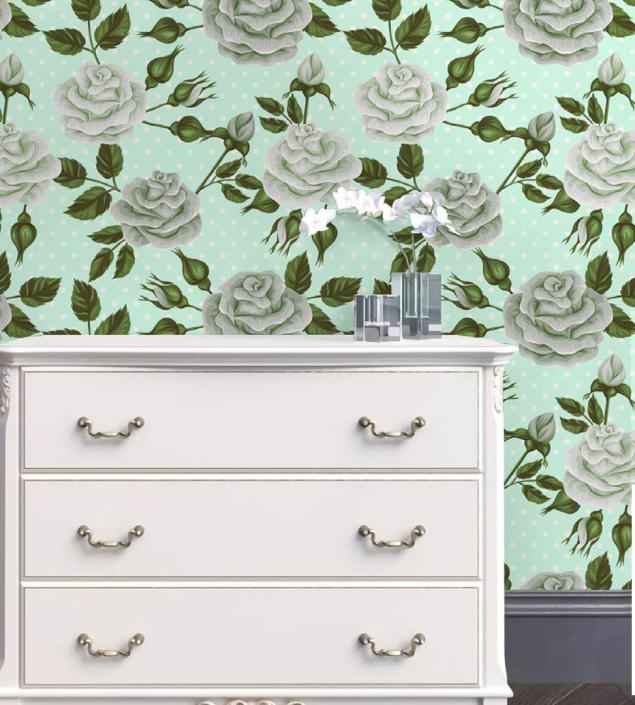 Roses Blossom Wall Mural