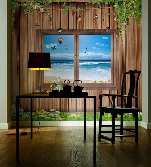 Beaches Window Mural