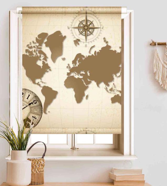 Map Window Blind