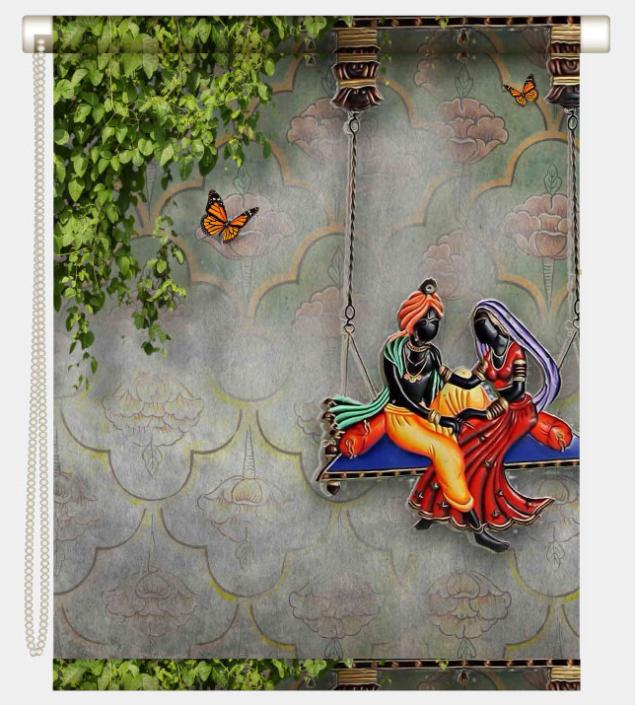 Radha Krishna Art Blind