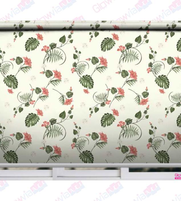 Flower Leaf Design Blind