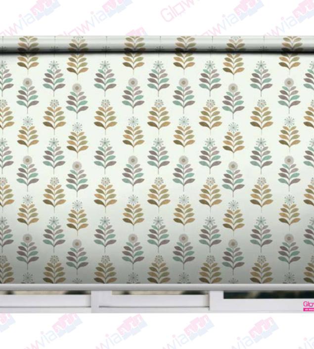 Leaf Design Window Blind