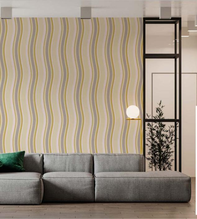 Tri-Color Stripe Mural
