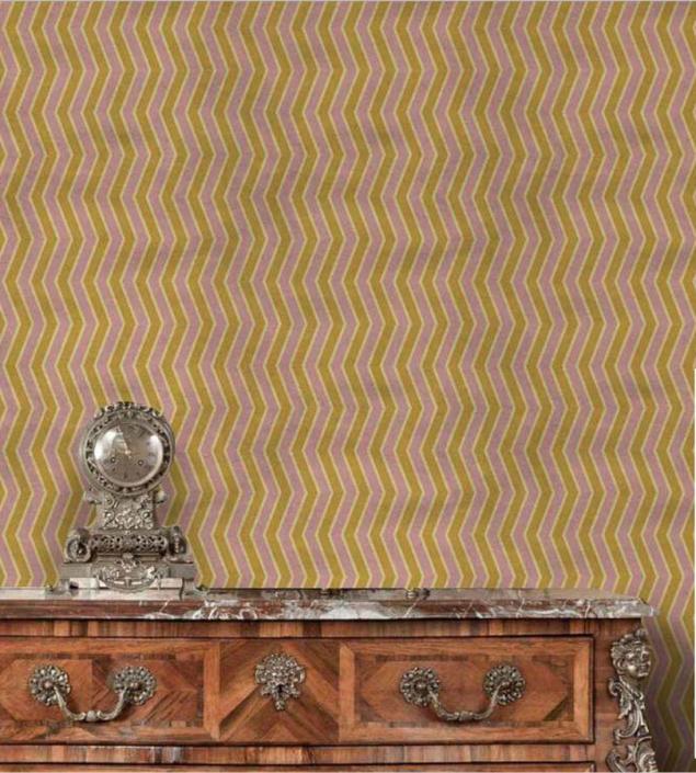 Zigzag Stripe Art Mural