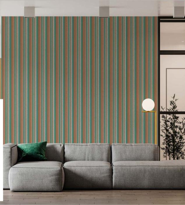 Multi Stripe Wall Mural