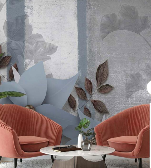 Blooming Flower Design Mural