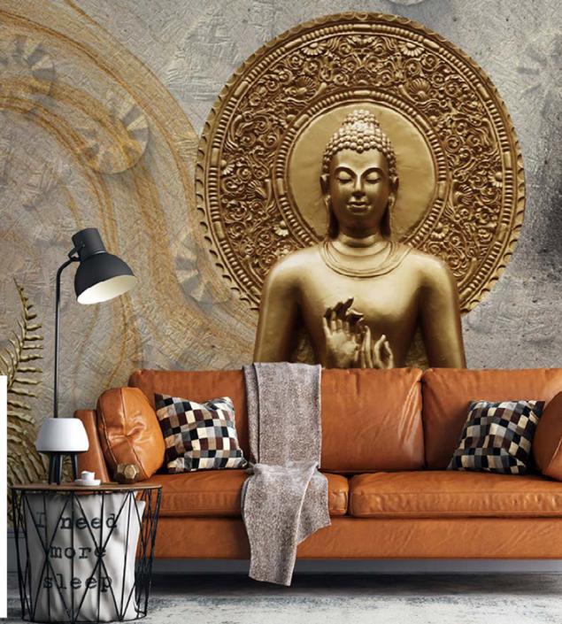 Golden Budha Mural
