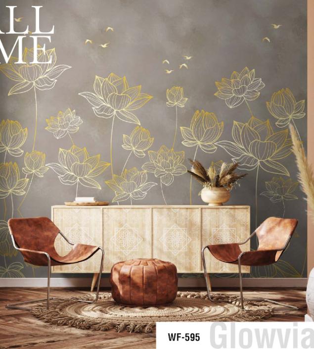 Lining Flowers Design Mural