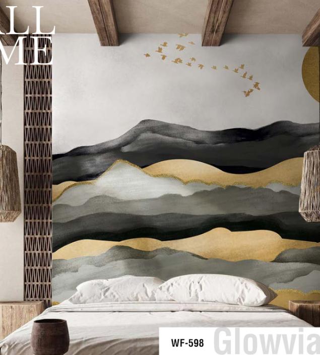 Colorful Waves Wall Mural
