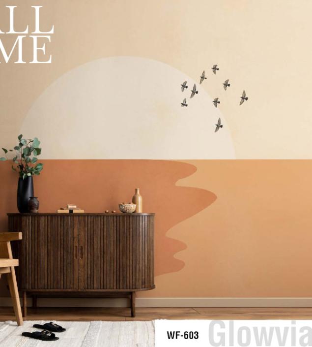 Flying Birds & River Art Mural
