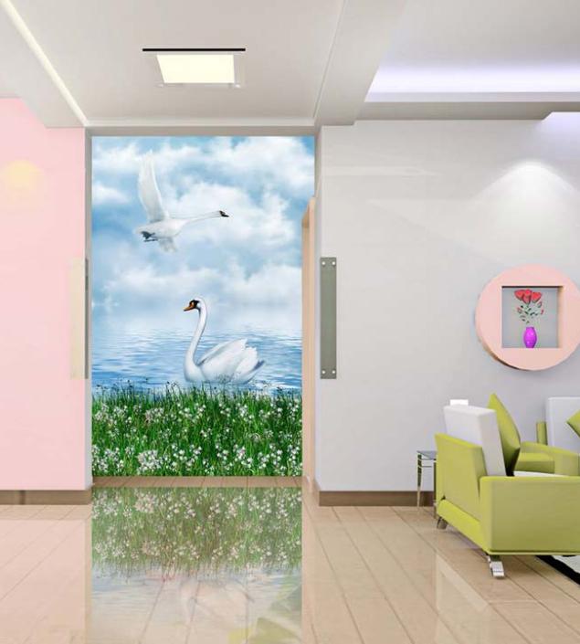 Swan Wall Mural