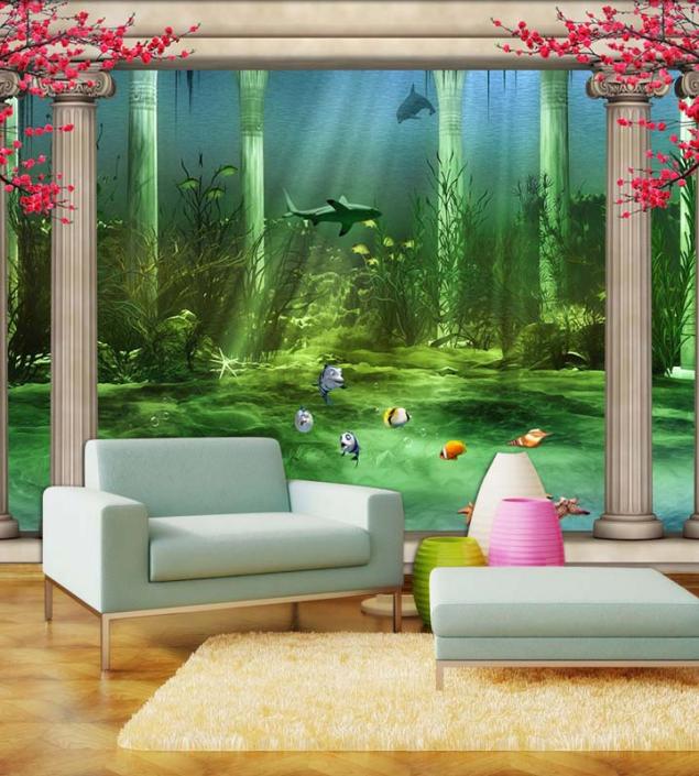 Aquarium Palace Mural