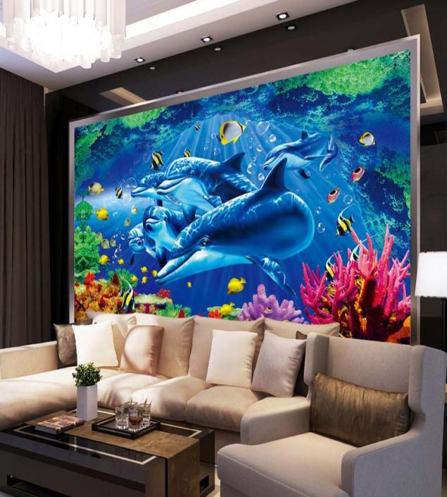Whale Fishes Wallpaper