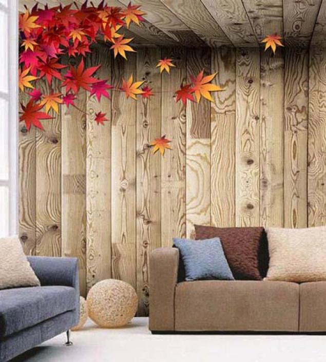 Wooden Strip Wall Mural