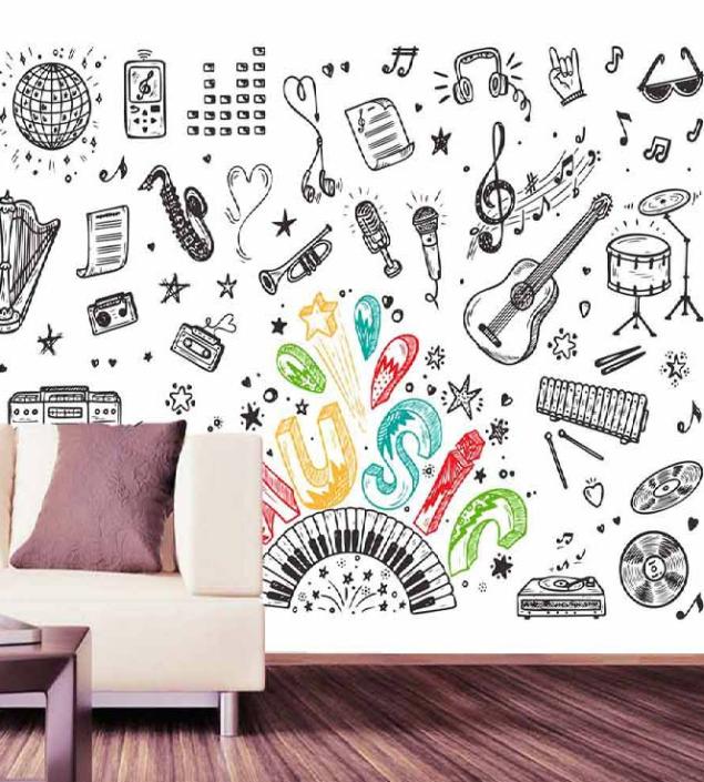 Music Instruments Mural