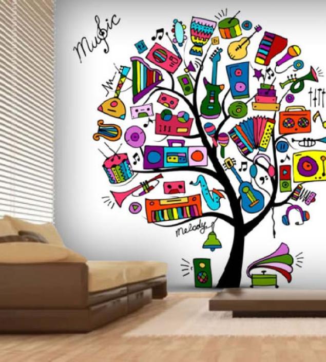 Music Tree Wall Mural