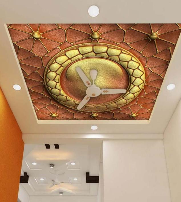 Circle Design Ceiling Mural