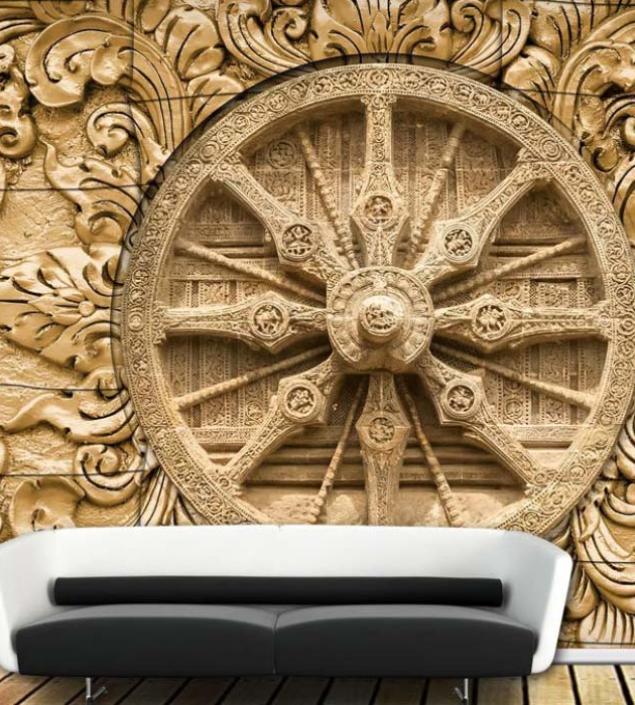 Stone Chakra(Wheel) Mural