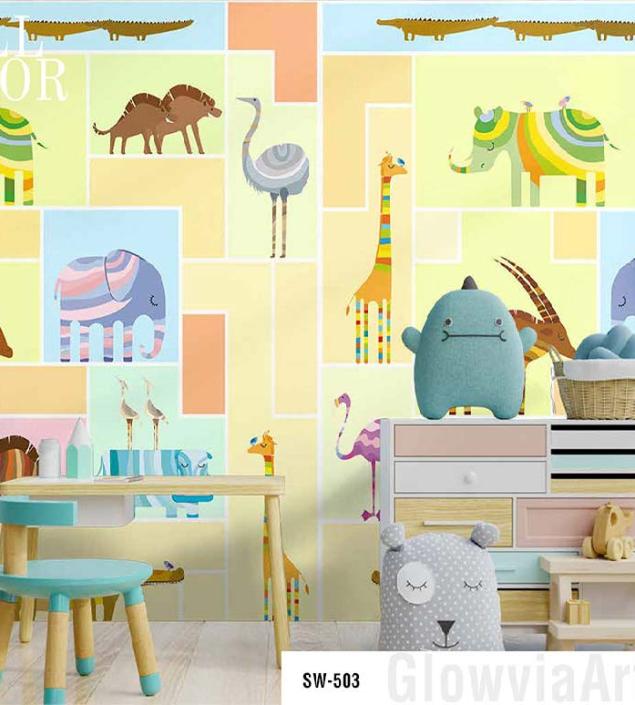 Animal Family Kids Wallpaper
