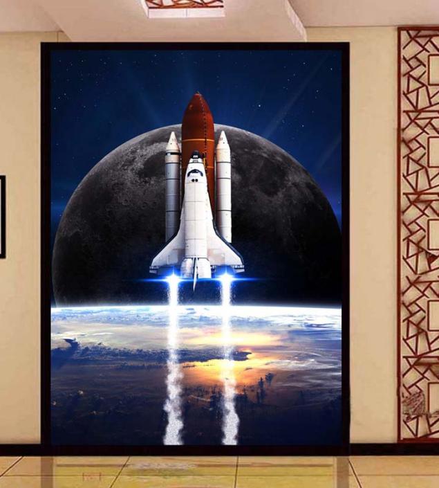 Spaceship Wall Mural