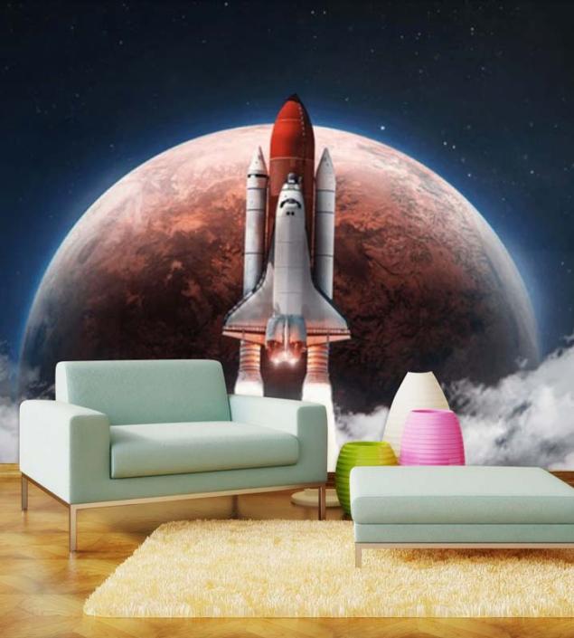 Spaceship Launching wallpaper