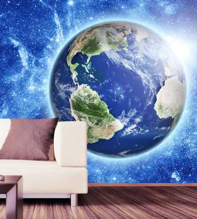 Earth Planet Wall Mural