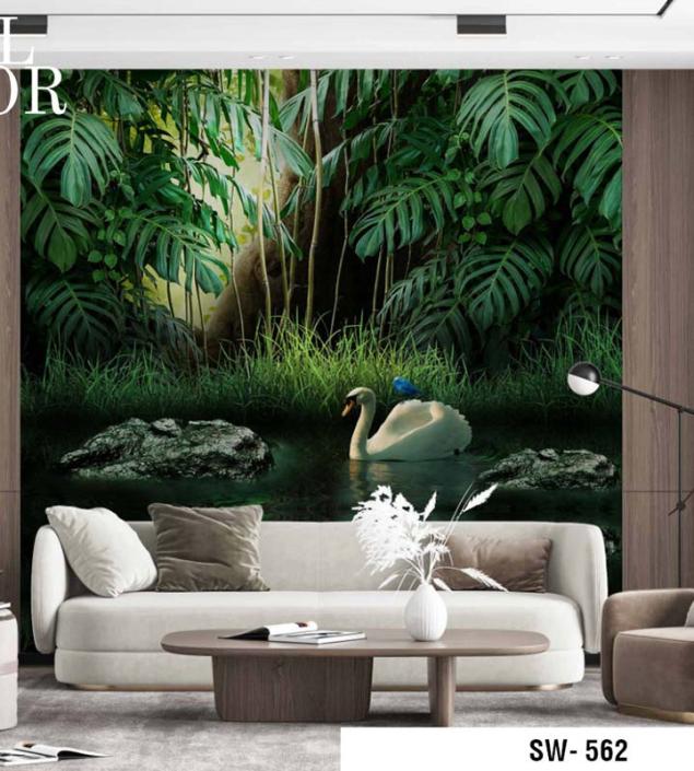 Swan in Jungle River