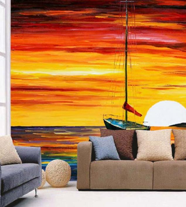 Sun Set Art Mural