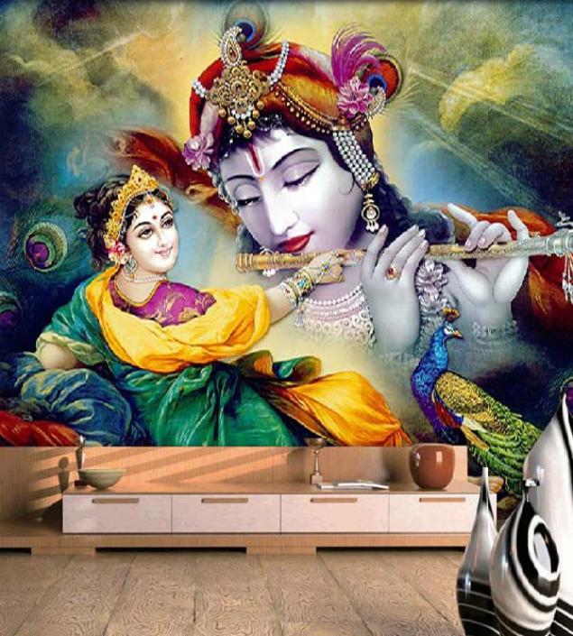 Krishan Radha Wall Mural
