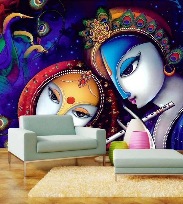 Radha Krishan Wall Mural