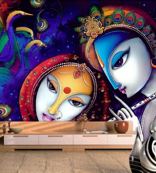 Radha Krishan Wall Mural
