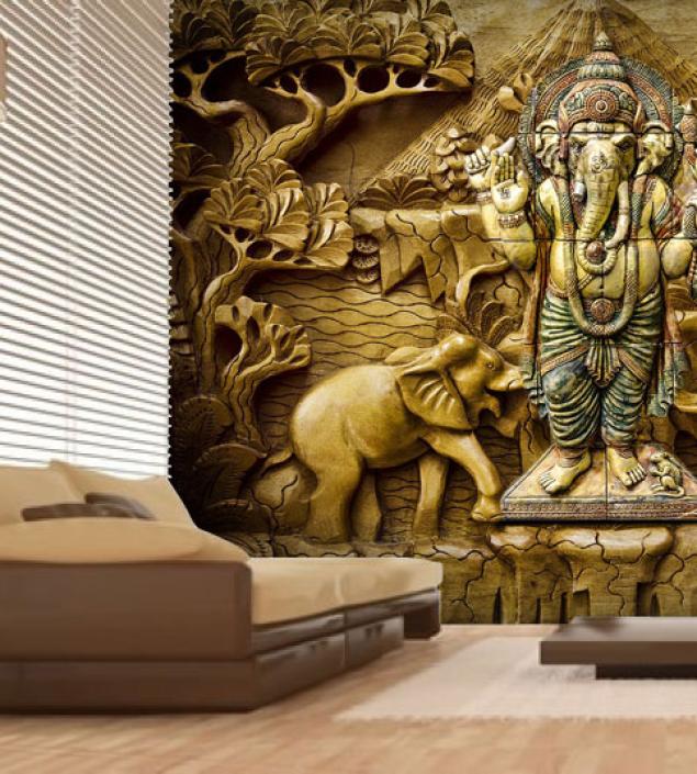 Ganesha Wall Art Mural