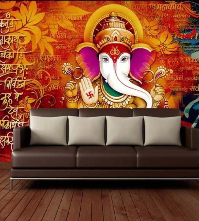 Ganesha Art Wall Mural