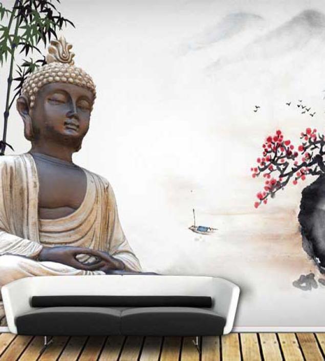 Buddhist Art Mural