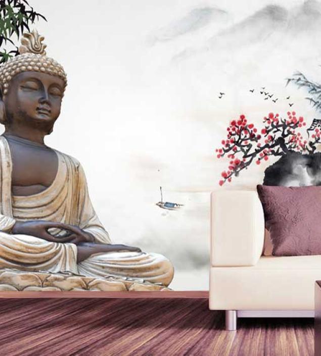 Buddhist Art Mural