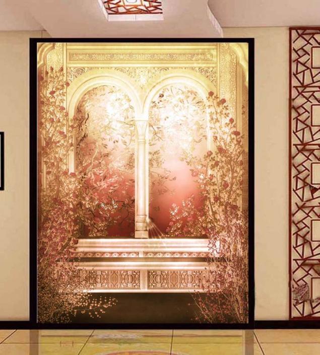 Palace Window View Mural