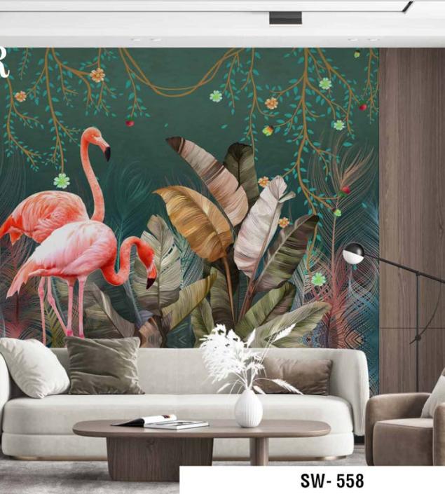 Swan in Forest Wallpaper