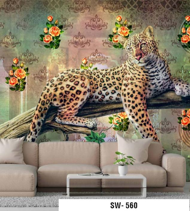Leopard Resting on a Tree
