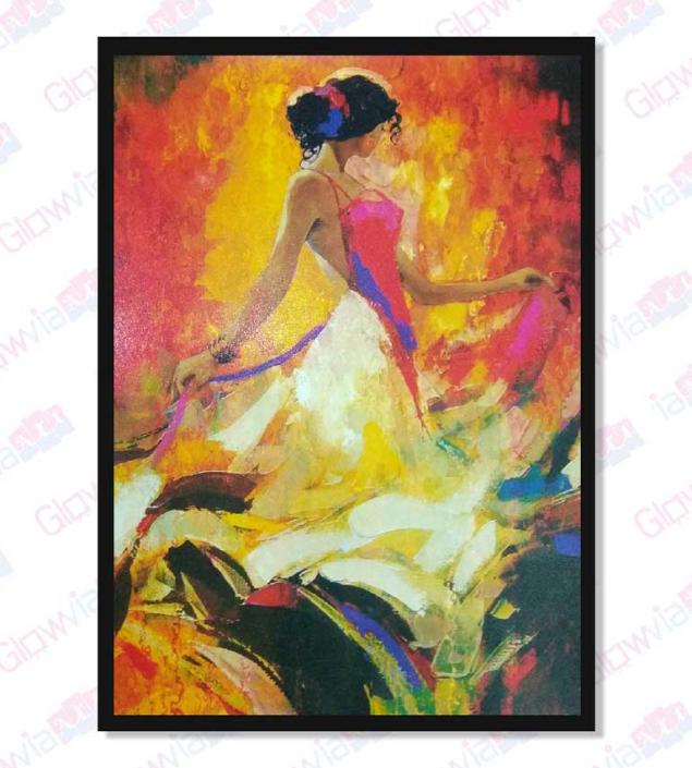 Girl Painting Poster Frame