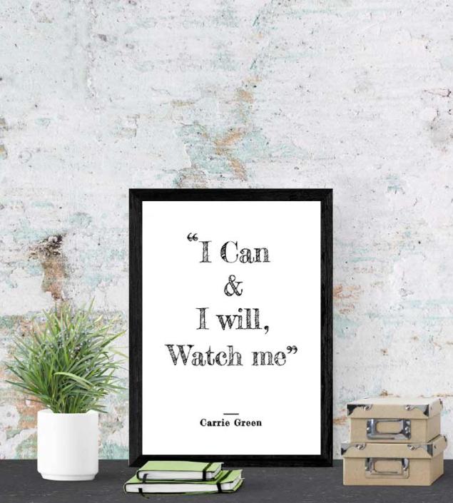 I Can & I Will Watch Me Poster