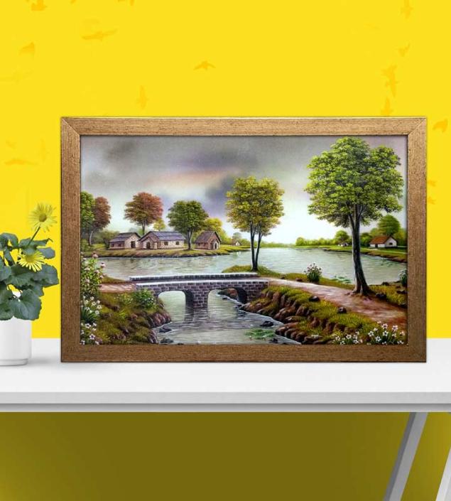 Beautiful Village Art Frame