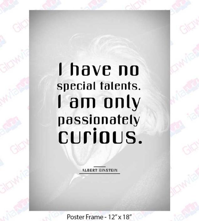 Einstein Quotes- I have no special talents