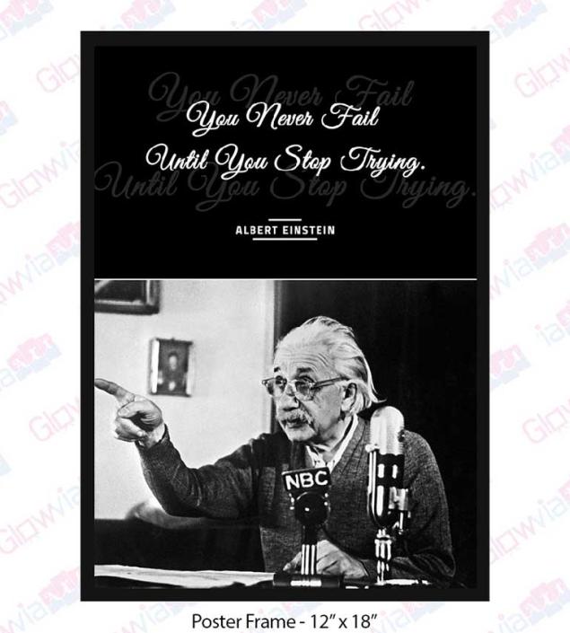 Einstein Quotes- You Never Fail