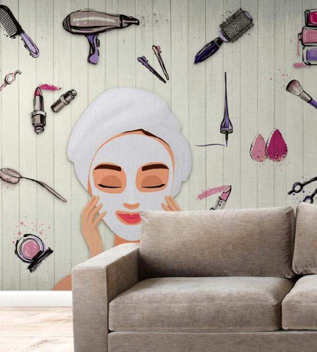 Beauty Makeup Parlor Wall Mural