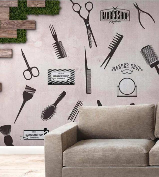 Barber Shop Wall Mural