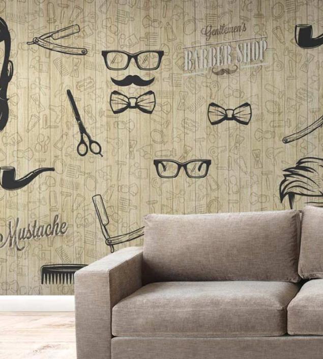 Barber Shop Wall Mural