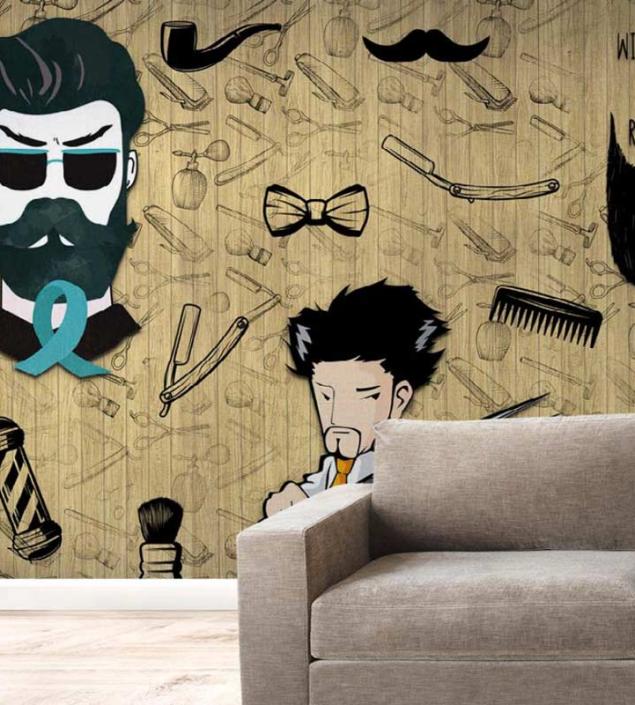Men's Parlour Wall Mural